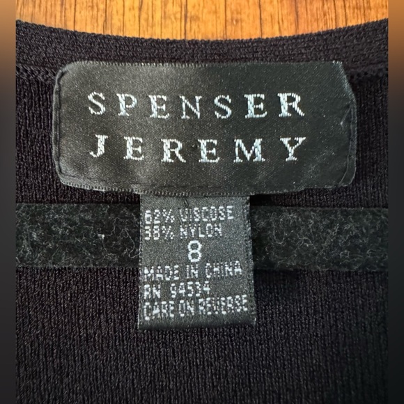 Spenser Jeremy Black Dress- Size 8 - Picture 3 of 4